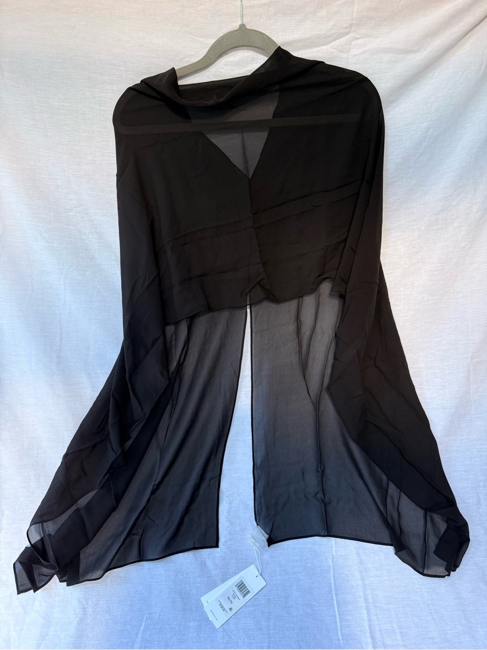 Eileen Fisher Black Lightweight Draped Cardigan